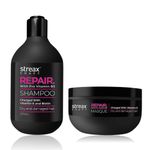 Buy Streax Craft Repair Duo (Craft Repair Shampoo-275ml + Craft Repair Masque-200ml) - Combo of 2 - Purplle