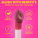 Buy NY Bae Dewy Creme Blush - Sweet Mauve 02 (5.5 ml) | Liquid Blush | Dewy & Bold Finish | Natural Glow | Lightweight Formula | Buildable Pigment | Everyday Makeup | Hydrating Blush | Silky & Weightless | Long-Lasting Wear - Purplle
