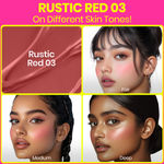 Buy NY Bae Dewy Creme Blush – Rustic Red 03 (5.5 ml) | Liquid Blush | Dewy & Bold Finish | Natural Glow | Lightweight Formula | Buildable Pigment | Everyday Makeup | Hydrating Blush | Silky & Weightless | Long-Lasting Wear - Purplle