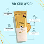 Buy Good Vibes New & Improved Gold Brightening Peel Off Mask with Instant Brightening Instant Firming and Natural Botox Effect (50 gm) - Purplle