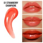 Buy Insight Cosmetics Peptide Infused Lip Oil - Strawberry Champagne 4.5 gm - Purplle