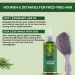 Buy Alps Goodness Soft Shiny Hair Essentials with Rosemary Hair Oil (110 ml) & Wheatstraw Detangler Comb | Frizz-Free Hair | No Tangle | Nourished Haircare | Lightweight Oil Combo of 2 - Purplle