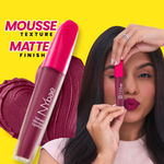 Buy NY Bae Velvet Mousse Liquid Lipstick Trio | Sexy Sangria 04 X Barely Bold 08 X Passionate Plum 03 | Matte Lipstick Combo | Wine, Purple, Nude Lipsticks | Transferproof | Smudgeproof | Ultra Light | Smooth | Moisturising | Lip Kit (6.5 ml *3) Combo of 3 - Purplle