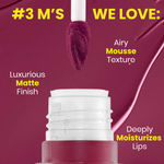 Buy NY Bae Velvet Mousse Liquid Lipstick Trio | Sexy Sangria 04 X Barely Bold 08 X Passionate Plum 03 | Matte Lipstick Combo | Wine, Purple, Nude Lipsticks | Transferproof | Smudgeproof | Ultra Light | Smooth | Moisturising | Lip Kit (6.5 ml *3) Combo of 3 - Purplle