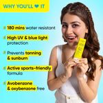 Buy Dot & Key Lime Rush Swim + Sports Sunscreen SPF 50+, PA++++ with 180 mins water resistant | Sports Sunscreen with Multivitamins E, B3 & B5 | Suitable for All Skin Types, prevents tanning & sweat resistant | 50 gm - Purplle