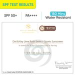 Buy Dot & Key Lime Rush Swim + Sports Sunscreen SPF 50+, PA++++ with 180 mins water resistant | Sports Sunscreen with Multivitamins E, B3 & B5 | Suitable for All Skin Types, prevents tanning & sweat resistant | 50 gm - Purplle