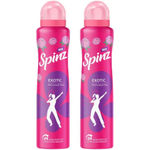 Buy New Spinz Exotic Perfumed Deo for Women with Bulgarian Rose Fragrance for Long Lasting Freshness and 24 Hours Protection 200ml*2 (Pack of 2) - Purplle