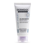 Buy DERMDOC SPF 50 4% Niacinamide Ultra Violet Brightening Sunscreen (60 gm) | PA+++ | Sunblock I Sunscreen for Oily Skin I UV Protection I Shine Free Formula - Purplle