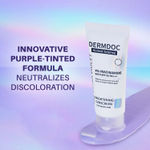 Buy DERMDOC SPF 50 4% Niacinamide Ultra Violet Brightening Sunscreen (60 gm) | PA+++ | Sunblock I Sunscreen for Oily Skin I UV Protection I Shine Free Formula - Purplle