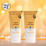 Buy Good Vibes New & Improved Gold Brightening Peel Off Mask with Instant Brightening, Instant Firming and Natural Botox Effect (Pack of 2) - Purplle
