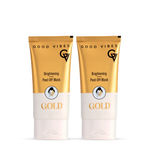 Buy Good Vibes New & Improved Gold Brightening Peel Off Mask with Instant Brightening, Instant Firming and Natural Botox Effect (Pack of 2) - Purplle