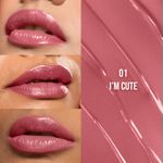 Buy Staze 9to9 Gloss Lock 2-in-1 Liquid Lipstick | Color-locking Gloss | Ultra-pigmented Lipstick | 01 I'm Cute | 7 gm - Purplle