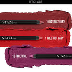 Buy Staze 9to9 Pout On Matte + Smudgeproof Lip Crayon | Non-Drying & Transferproof | Pigmented Matte Finish | 12-Hour Stay | Lightweight | 12 Fine Wine | 3.5 gm - Purplle