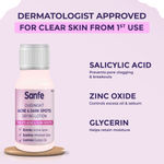 Buy Sanfe Overnight Acne & Dark Spots Drying Lotion | Salicylic Acid, Zinc Oxide, Glycerine | Fast-Acting Acne, Dark Spots, Blackheads & Whiteheads Remover | Controls excess oil, soothes inflamed skin | Shrinks active acne overnight | 10 ml - Purplle