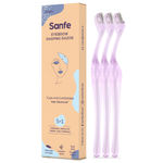 Buy Sanfe Eyebrow Shaping Razor - Pack of 3 | Smooth & Painless Women's Shaving Razor | Eyebrow Shaper For Salon-Like Eyebrows | Eyebrows, Upper Lip, Targeted Corner Hair | No Cuts | Safe & Quick Hair Removal - Purplle