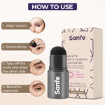 Buy Sanfe Quick Fix Hair & Eyerbrow Touch Up Kit - Black | Helps Cover Grey Roots, Bald Spots Instantly, Highly Pigmented, Fuller and Denser, Long-Lasting & Matte Finish, Super-Fine Powder for Flawless Application 1 pc - Purplle