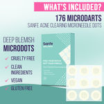 Buy Sanfe Acne Clearing Microneedle Dots | Acne patches for blemishes, early stage & deep pimples | Fast-Acting, Salicylic Acid, Spot Treatment | 9 Patches - Purplle