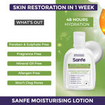Buy Sanfe Moisturising Lotion | Improves skin moisture barrier in 24 hours | For normal to combination, sensitive skin | 100 ml - Purplle