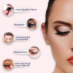 Buy Sanfe Instant DIY Press On Lashes | False Eyelashes, Lash Clusters, Natural | Multiple Sizes, Includes 39 clusters, 3 sizes | No Glue Needed, Contact Lens Friendly, Easy to Apply , Reusable Strip Lashes 3 Pairs - Purplle