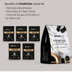 Buy SPRING H2O FRANCE Charcoal Facial Kit 50 gm| 2 in 1 Formula Brightning+Repair | Enriched with Organic Activated Charcoal & Aloevera Powder| Simple 5 Step - Purplle