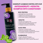 Buy Baes Club Antidandruff + Keratin 2-in-1 Shampoo with Conditioner | Removes Dandruff & smoothens hair | 100% Vegan, Parabens Free & Soap Free – 200 ML - Purplle
