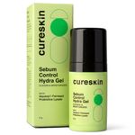Buy Cureskin Sebum Control Hydra Gel: Hydration & Shine Control for Oily Skin with Aquaxyl, Farnesol, Probiotics Lysate (17 gm) - Purplle