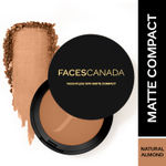 Buy FACES CANADA Weightless Stay Matte Finish Compact Powder - Natural Almond 06, 9 gm | SPF 20 | Non Oily Matte Look | Evens Out Complexion | Prevents Acne | Blends Effortlessly | Pressed Powder For All Skin Types - Purplle