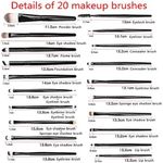 Buy Ronzille Makeup Brush Set Of 20 Pcs White - Purplle