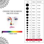 Buy PERPAA Premium Velvet Sticker Kumkum Bindi Box of 15 Flaps (Size 11, Diameter 1.5 mm, Black) 80 gm - Purplle