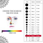 Buy PERPAA Premium Velvet Sticker Kumkum Bindi Box of 15 Flaps (Size 09, Diameter 2 mm, Black) 80 gm - Purplle
