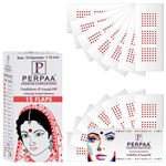 Buy PERPAA Premium Velvet Sticker Kumkum Bindi Box of 15 Flaps (Size 10, Diameter 1.75 mm, Light Maroon) 80 gm - Purplle