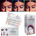 Buy PERPAA Premium Velvet Sticker Kumkum Bindi Box of 15 Flaps (Size 06, Diameter 5 mm, Multi Color) 83 gm - Purplle
