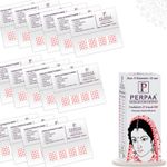 Buy PERPAA Premium Velvet Sticker Kumkum Bindi Box of 15 Flaps (Size 11, Diameter 1.5 mm, Red) 80 gm - Purplle