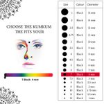Buy PERPAA Premium Velvet Sticker Kumkum Bindi Box of 15 Flaps (Size 07, Diameter 4 mm, Black) 80 gm - Purplle