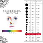 Buy PERPAA Premium Velvet Sticker Kumkum Bindi Box of 15 Flaps (Size 08, Diameter 2.5 mm, Black) 80 gm - Purplle