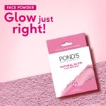 Buy Ponds Natural Glow Face Powder| Pink Glow |30 gm - Purplle