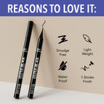 Buy Blue Heaven Hyper Black Sketch Eyeliner Pen with Steel Ball Technology | Waterproof & Smudge Proof | Long Lasting Matte Finish | One Stroke Easy Application |0.6 ml - Purplle