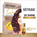 Buy Streax Gel Hair Colour for women, Burgundy 3.16 , 150 ml |No ammonia hair color|100% grey coverage - Purplle
