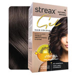 Buy Streax Gel Hair Colour for women, Natural Brown 4 ,150 ml |No ammonia hair color|100% grey coverage - Purplle