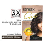 Buy Streax Gel Hair Colour for women, Natural Brown 4 ,150 ml |No ammonia hair color|100% grey coverage - Purplle