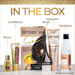 Buy Streax Gel Hair Colour for women, Natural Brown 4 ,150 ml |No ammonia hair color|100% grey coverage - Purplle