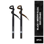Buy SUGAR Cosmetics Black + Brown Kajal Duo Combo - Combo of 2 - Purplle