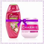 Buy Fiama Shower Gel & Charmis Cold Cream Combo - Combo of 2 - Purplle