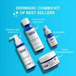 Buy DERMDOC Combo Kit of Best-Sellers | 10% Niacinamide Serum (15 ml) | 5% Glycolic Acid Underarm Brightening Spray (100 ml) | 2% Kojic Acid Night Cream (50 gm) | 2% Salicylic Acid Face Wash (120 ml) | Value Pack - Purplle