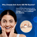 Buy DERMDOC Anti Aging AM PM Routine: 1% Niacinamide & 0.5% Vitamin C Gentle Foaming Face Wash (80 ml) + Hydrolyzed Collagen Face Gel (50 gm) + Retinol Night Cream (25 gm) - Purplle