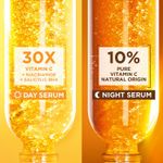 Buy Garnier 30X Vitamin C Day + 10% Vitamin C Night Serum Mini Combo - Wake Up to 73% Brighter Skin (15+15 ml) - Purplle