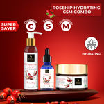 Buy Good Vibes Rosehip Hydrating CSM Combo (Set of 3) (Facewash + Serum + Moisturizer) - Purplle