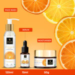 Buy Good Vibes Radiant Glow Vitamin C CSM Combo (Set of 3) (Facewash 120ml + Serum 10ml + Moisturizer 50 gm) - Purplle