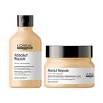 Buy L'Oreal Professionnel Serie Expert Absolut Repair Shampoo + Mask Combo Provides Deep Conditioning & Strength (300 ml + 250 gm) - Purplle
