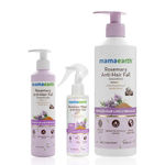 Buy Mamaearth Rosemary Anti-Hair Fall Combo (Rosemary Anti-Hair Fall Shampoo-400 ml + Anti-Hair Fall Conditioner-250 ml + Anti-Hairfall Spray-200 ml) - Purplle